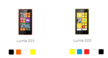 color NOKIA520, 525