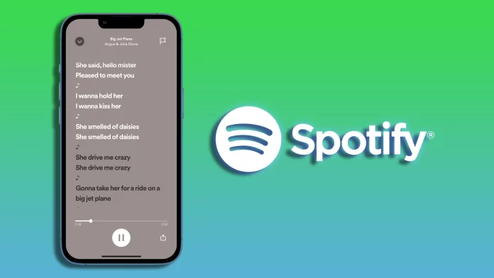 How to view lyrics in Spotify