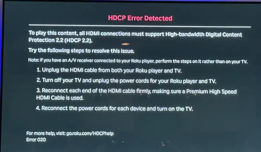 Ошибка HDCP. Что это? Причины? Как исправить?