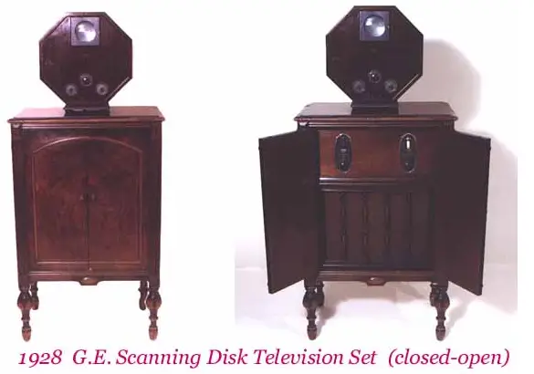 TV 1928 G.E.Scanning Disk Television Set